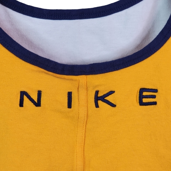 Nike White Tag Vintage 90's Activewear Work Out Crop Top Tank Top Youth L 12-14 - Picture 4 of 9